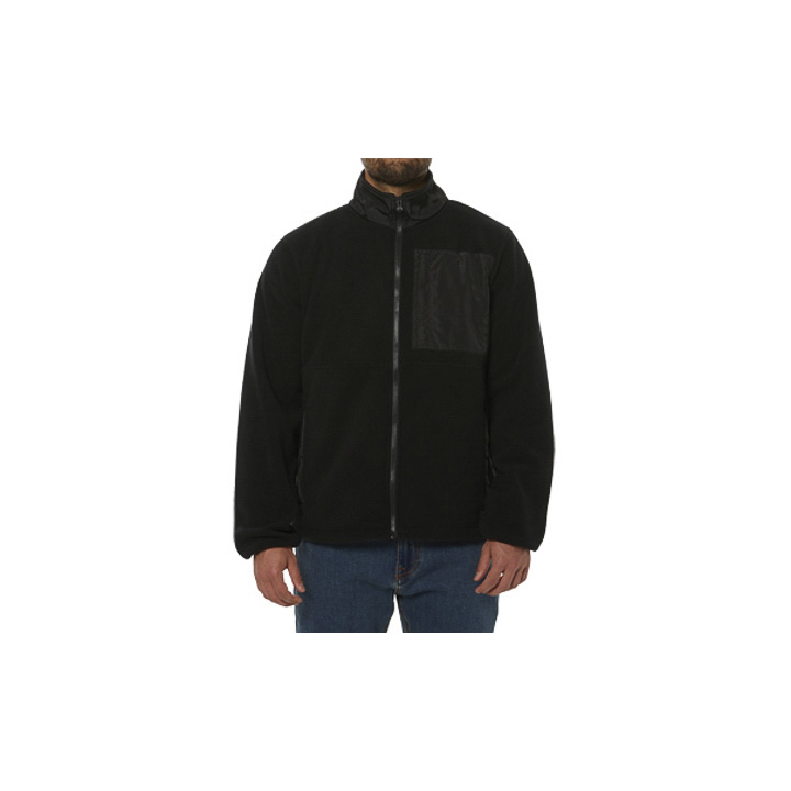 Caterpillar Foundation Fleece Philippines - Mens Jackets - Black 79584BZRV